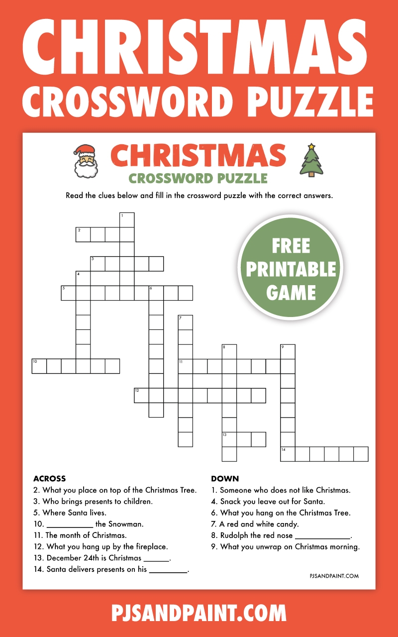 Printable Holiday Crossword Puzzles Printable Holiday Crossword Puzzles