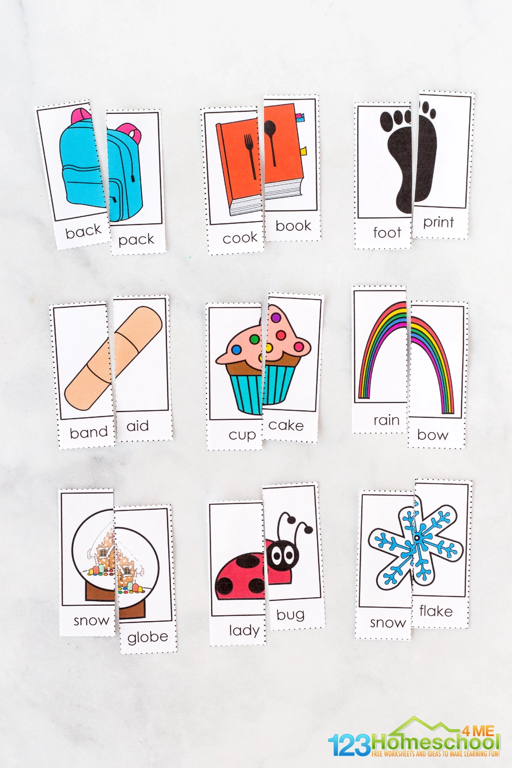 FREE Printable Compound Word Puzzles Game For Kids FREE Printable Compound Word Puzzles Game For Kids