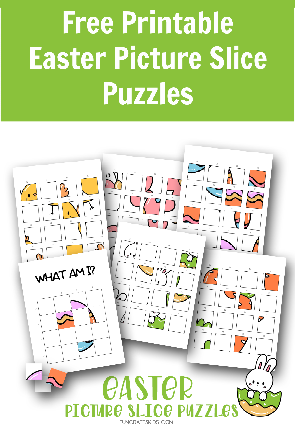 Free Printable Easter Picture Slice Puzzles Fun Crafts Kids Free Printable Easter Picture Slice Puzzles Fun Crafts Kids
