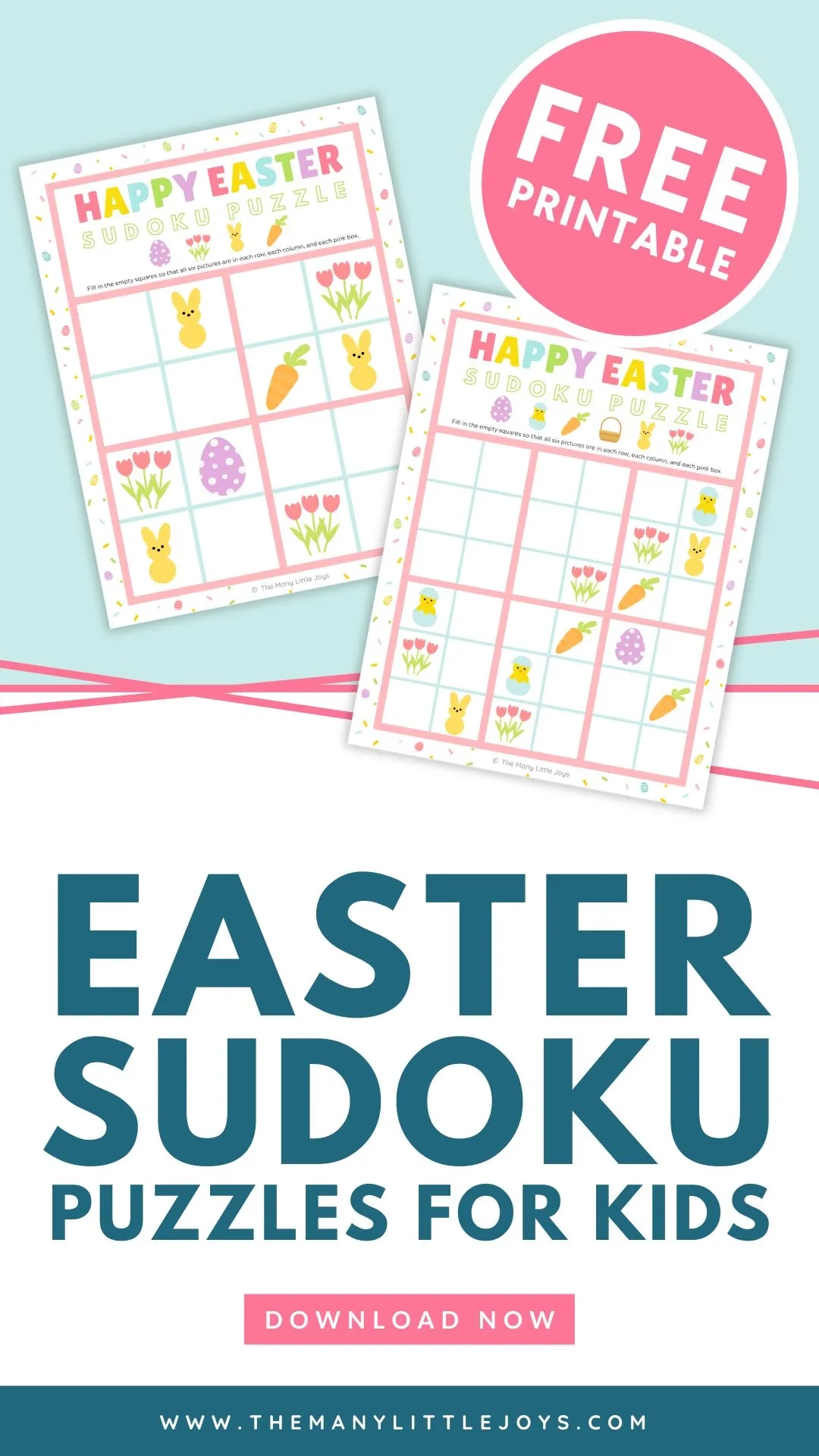 Free Printable Easter Sudoku Puzzles For Kids The Many Little Joys Free Printable Easter Sudoku Puzzles For Kids The Many Little Joys