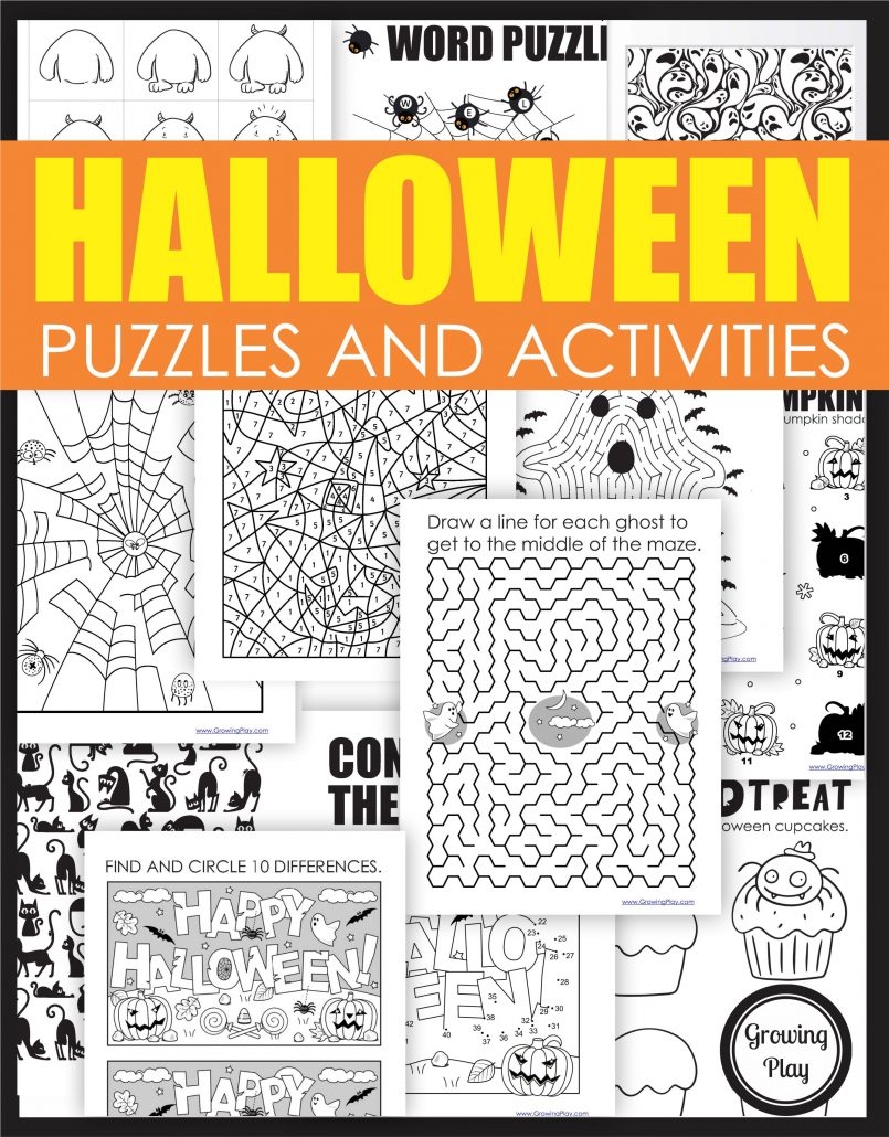 Free Printable Halloween Placemats Growing Play Free Printable Halloween Placemats Growing Play