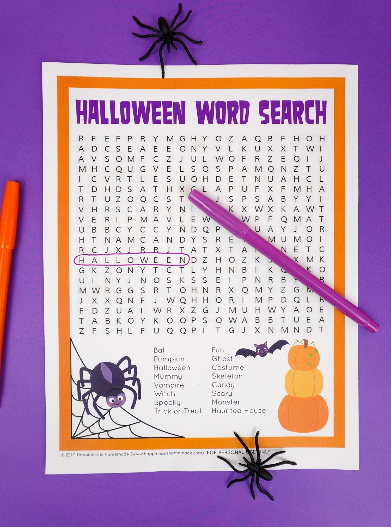 Free Printable Halloween Word Search Happiness Is Homemade Free Printable Halloween Word Search Happiness Is Homemade