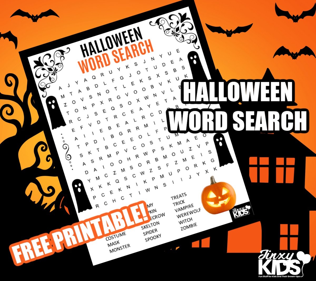 FREE Printable Halloween Word Search Puzzle Jinxy Kids FREE Printable Halloween Word Search Puzzle Jinxy Kids