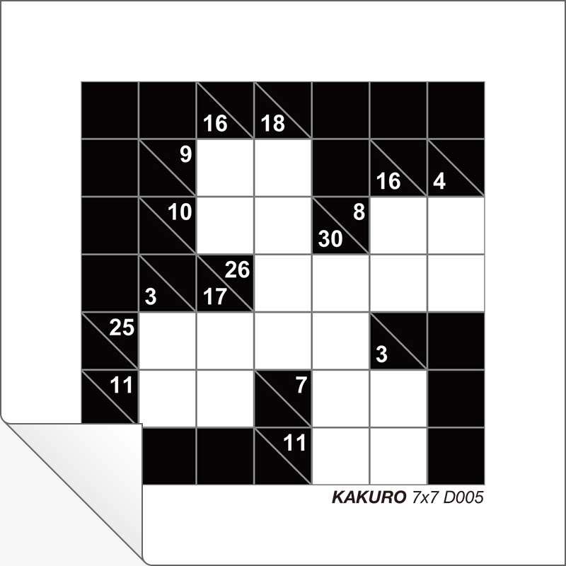 Free Printable Kakuro 7x7 D005 Creative Center Free Printable Kakuro 7x7 D005 Creative Center