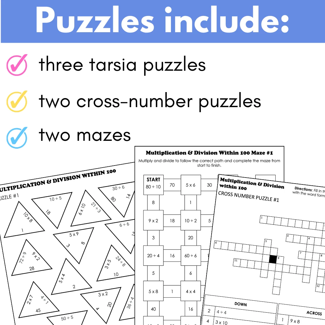 Free Printable Math Crossword Fraction Puzzles Great For Extra Practice Free Printable Math Crossword Fraction Puzzles Great For Extra Practice