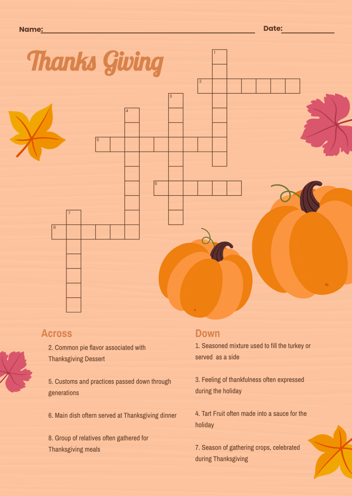 Printable Crossword Puzzles Template Printable Crossword Puzzles Template