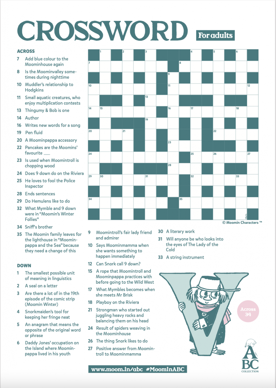 Free Printable MoominABC Activity Pages For Moomin Fans Of Any Age Free Printable MoominABC Activity Pages For Moomin Fans Of Any Age