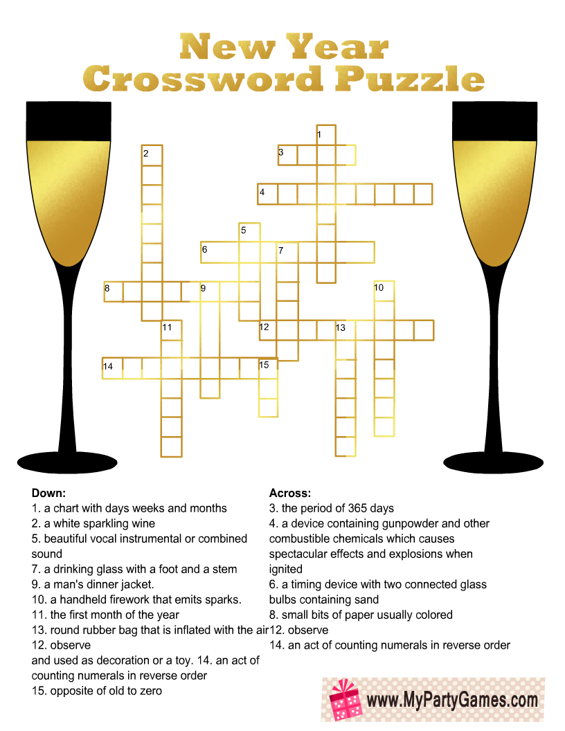 Crossword Puzzles Printable Adults