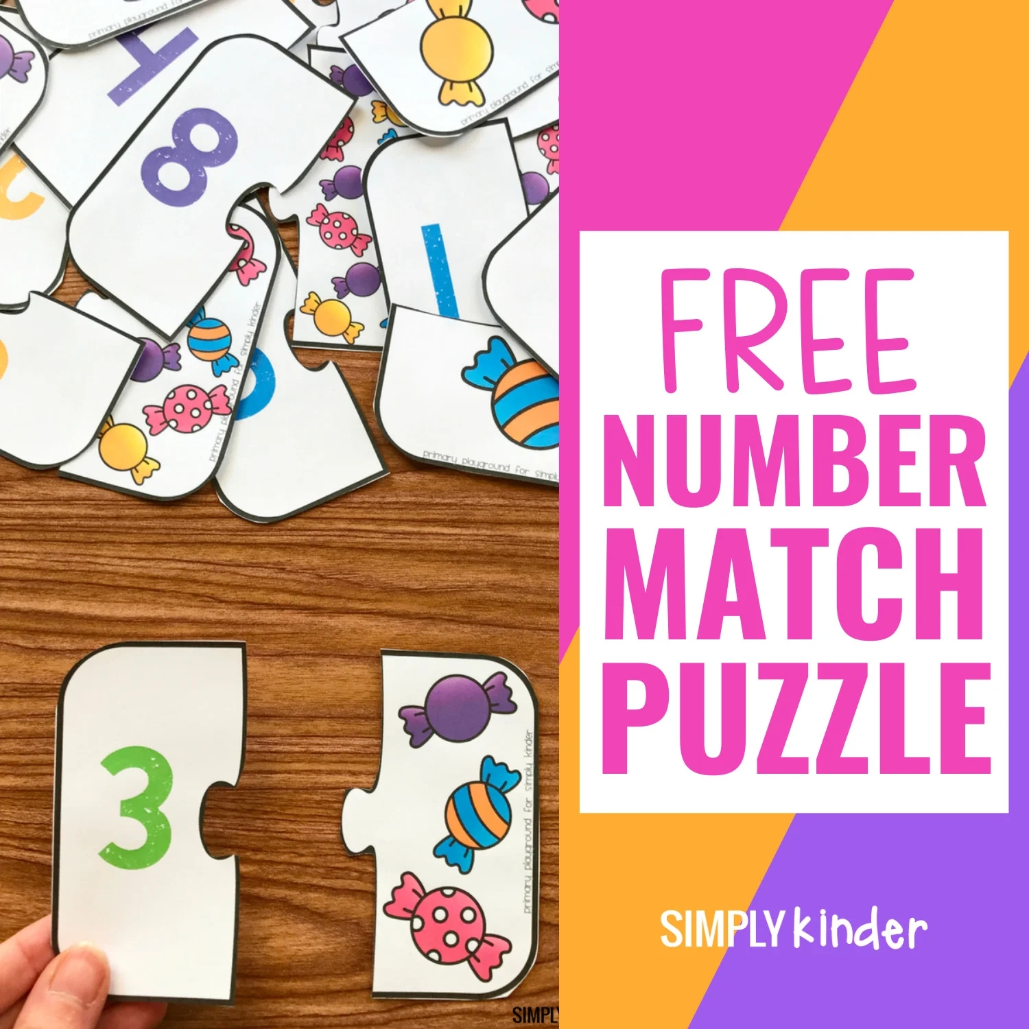 Free Printable Number Match Puzzles Simply Kinder Free Printable Number Match Puzzles Simply Kinder