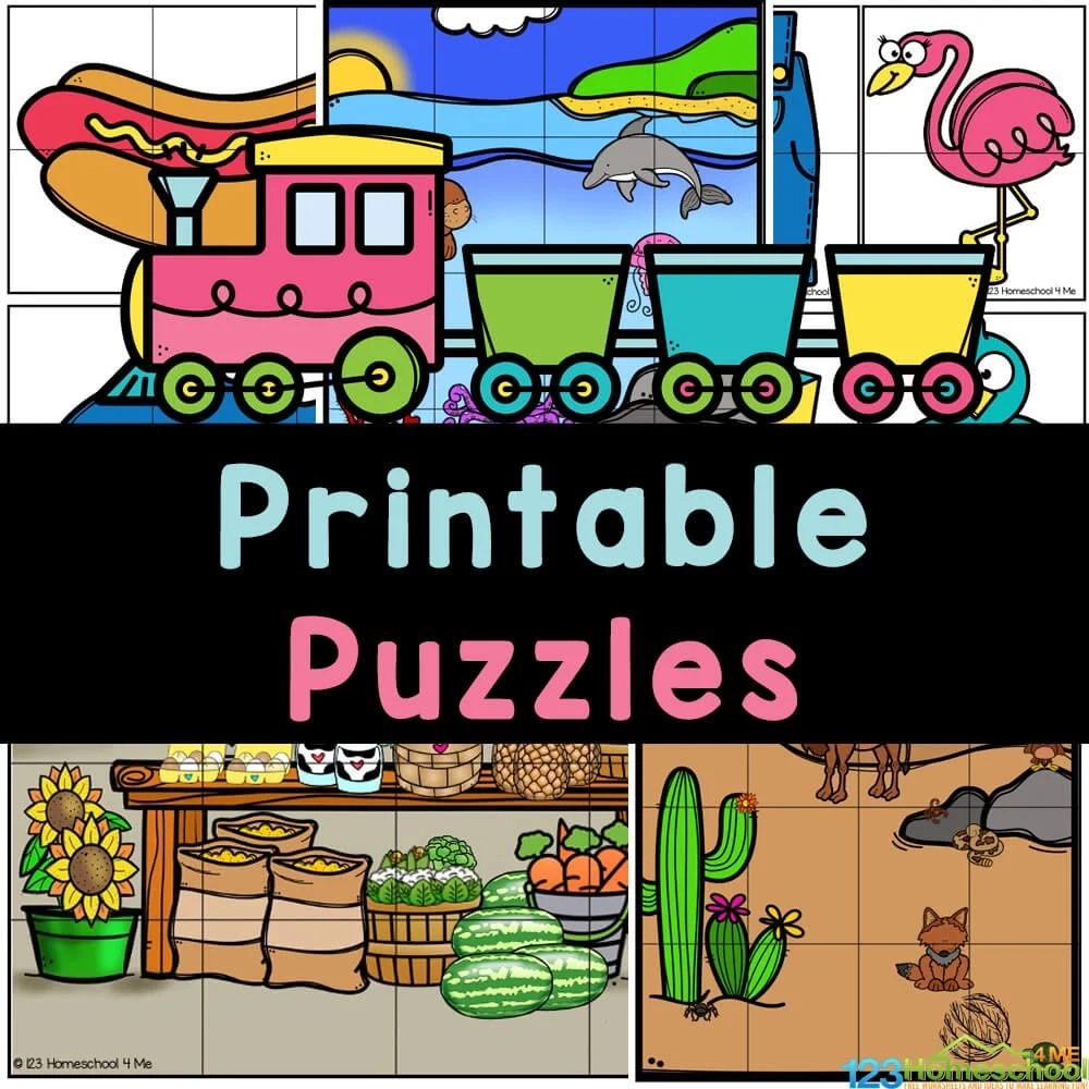 Picture Puzzles For Kids Printable
