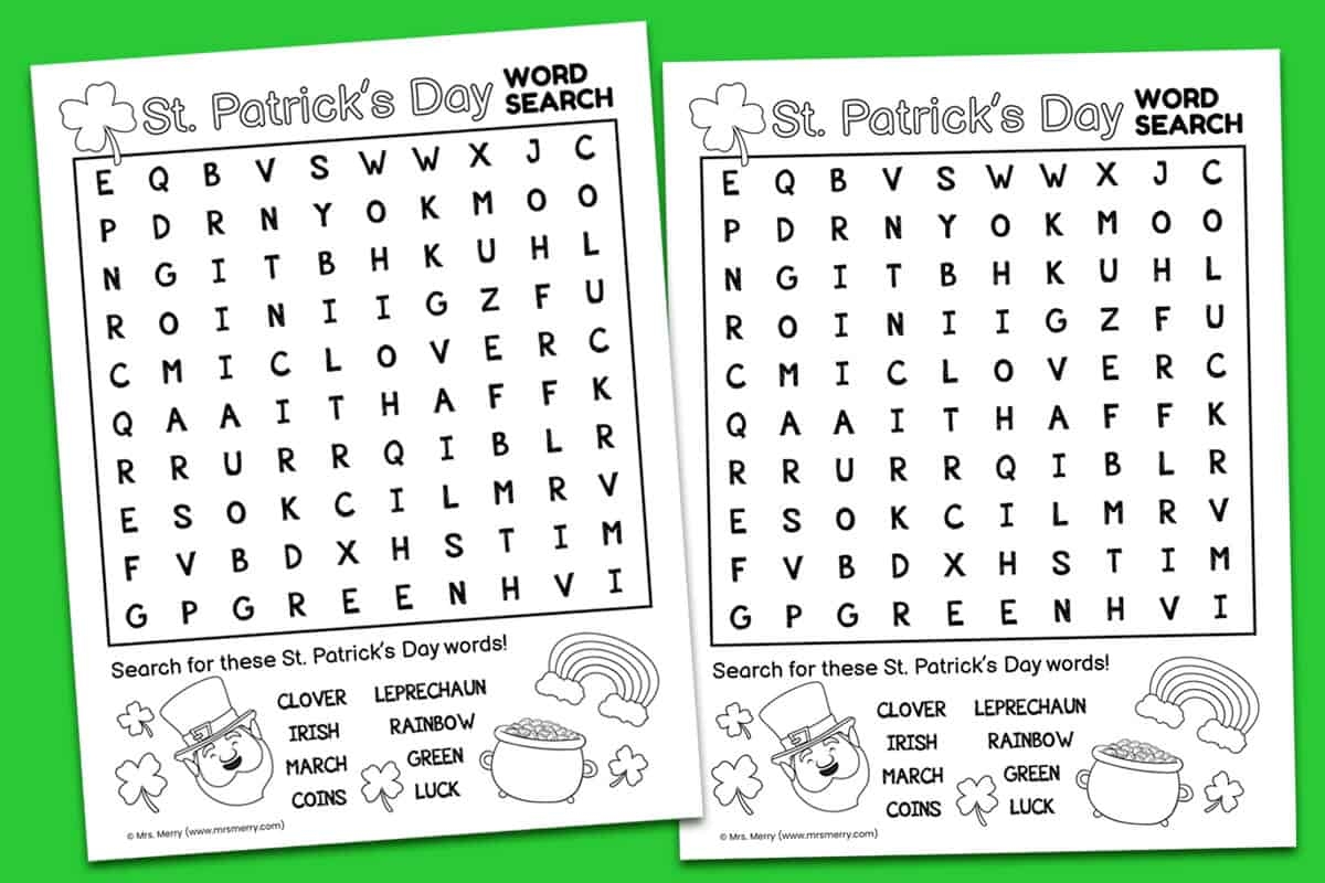 St Patrick's Day Puzzles Printable Free St Patrick's Day Puzzles Printable Free