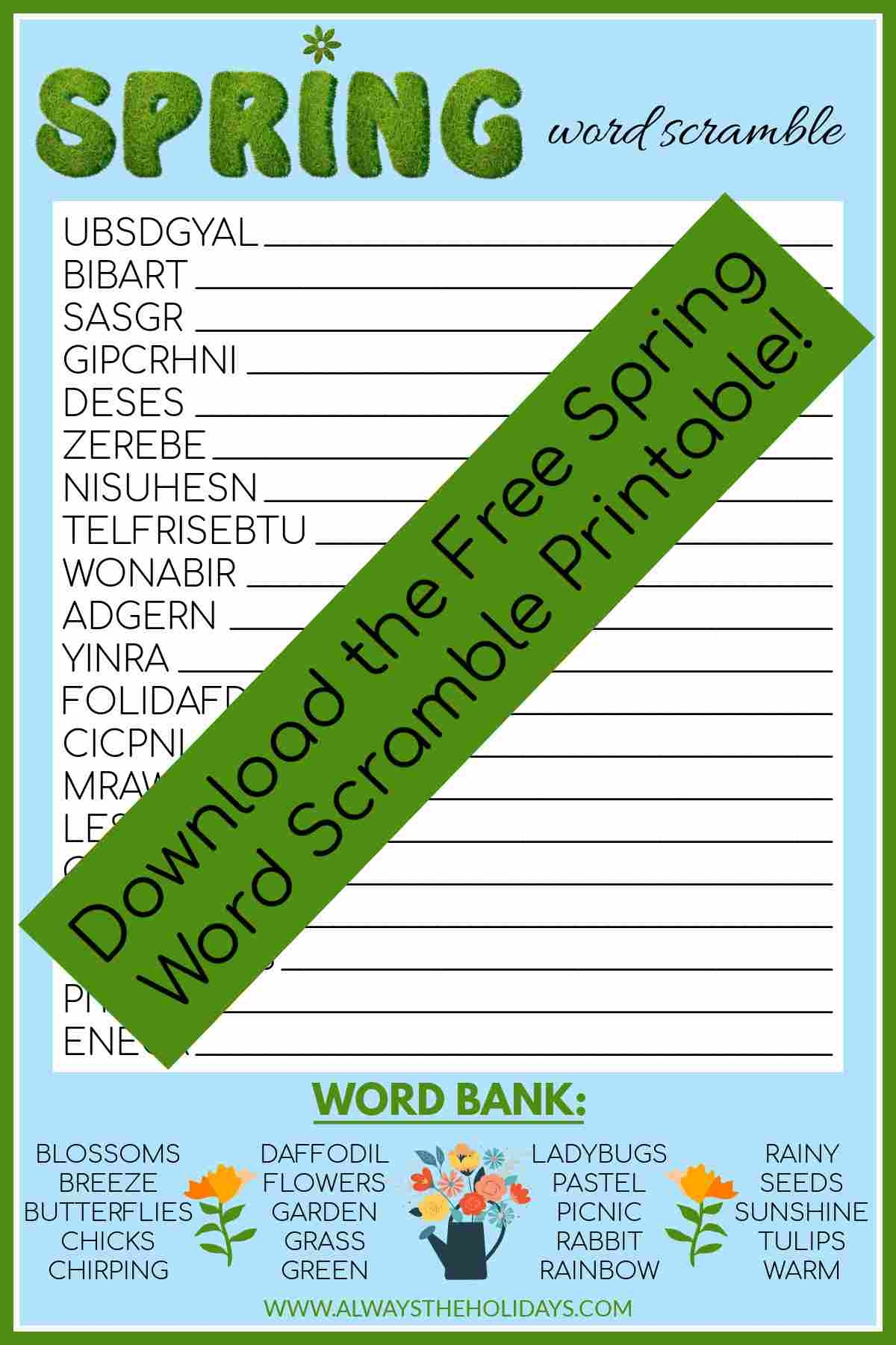 Jumble Word Puzzles Printable Jumble Word Puzzles Printable