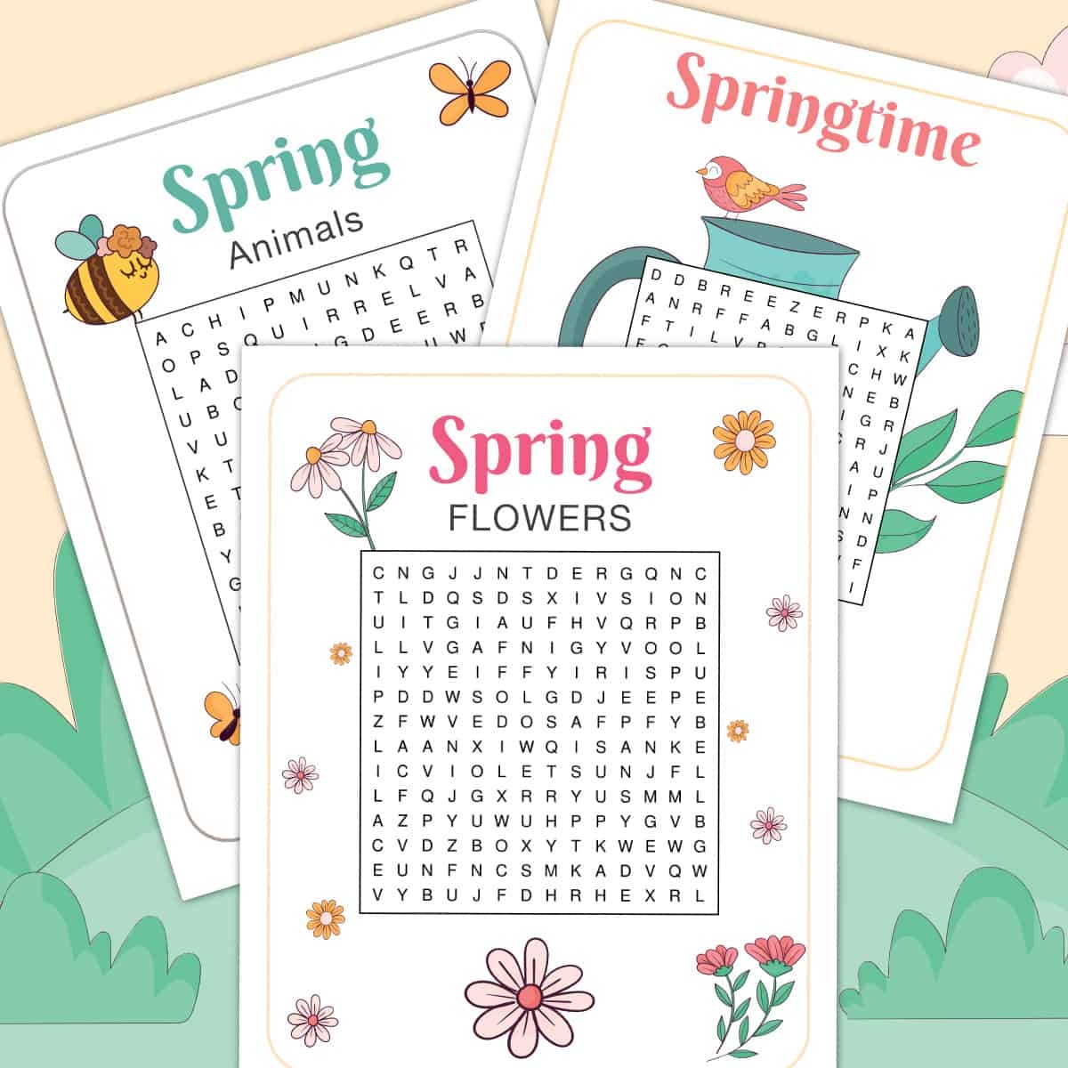 Free Spring Word Search Puzzles Printable PDFS Artsy Pretty Colors Free Spring Word Search Puzzles Printable PDFS Artsy Pretty Colors