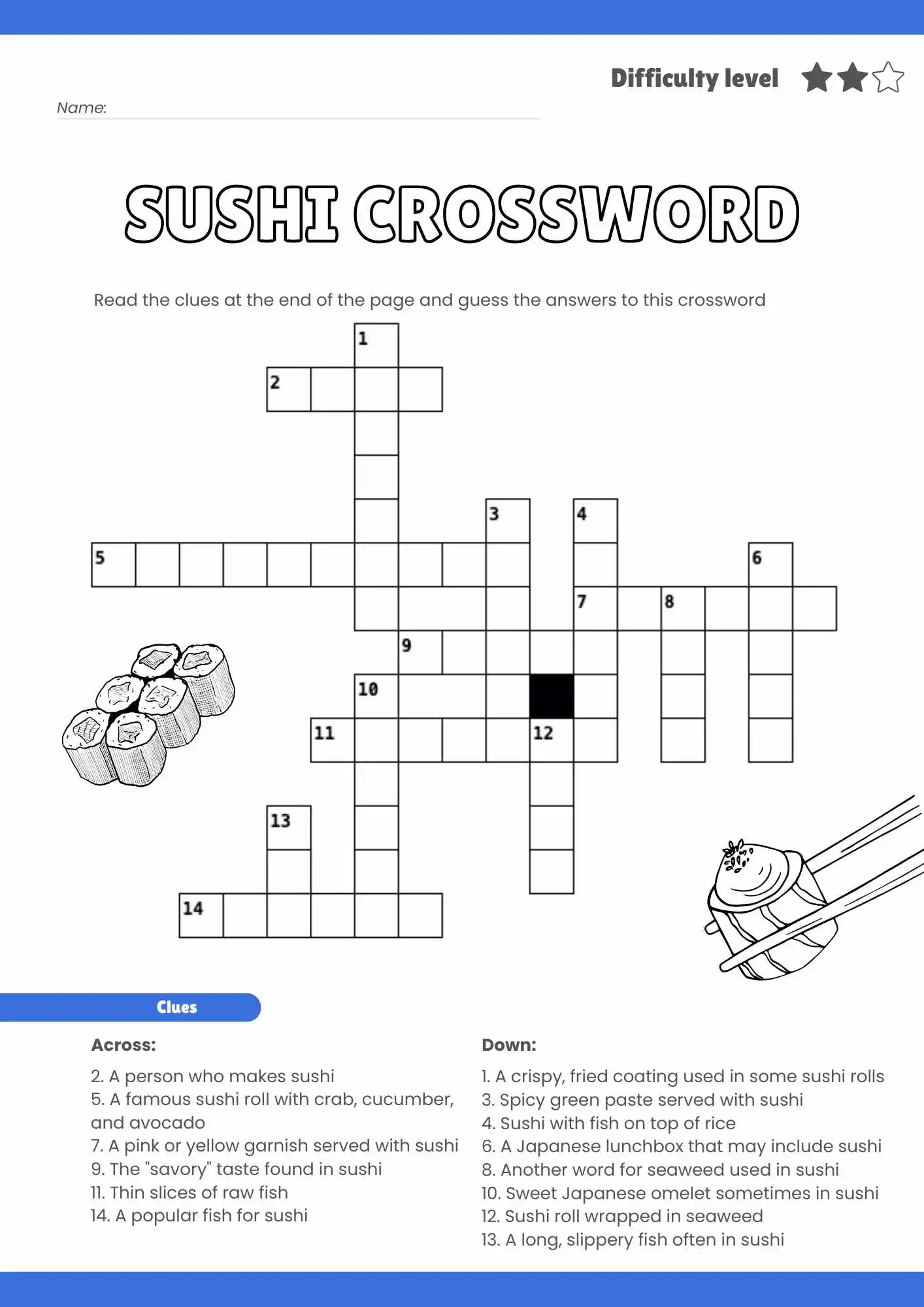 Free Sushi Themed Crossword Puzzles Fun Printables For Kids U0026 Adults Help My Kids Are Bored Free Sushi Themed Crossword Puzzles Fun Printables For Kids U0026 Adults Help My Kids Are Bored