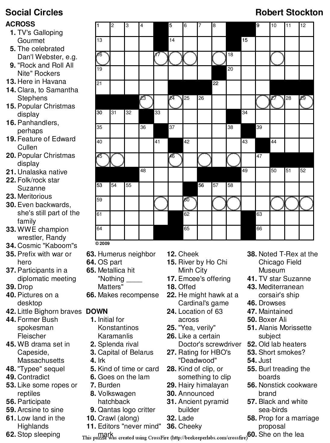 Free Themed Crossword 125 Social Circles Beekeeper Crosswords Free Themed Crossword 125 Social Circles Beekeeper Crosswords