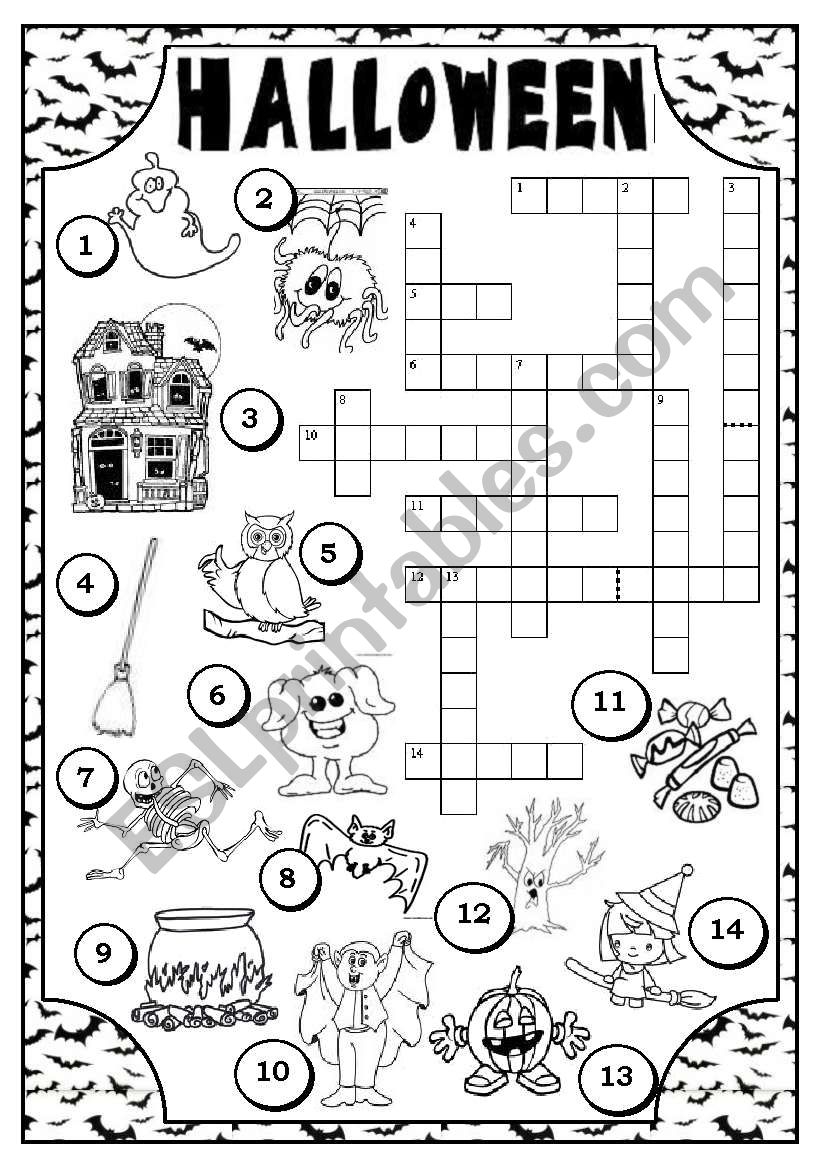 Free U0026amp Printable Halloween Crossword Puzzle With Key Worksheets Library Free U0026amp Printable Halloween Crossword Puzzle With Key Worksheets Library