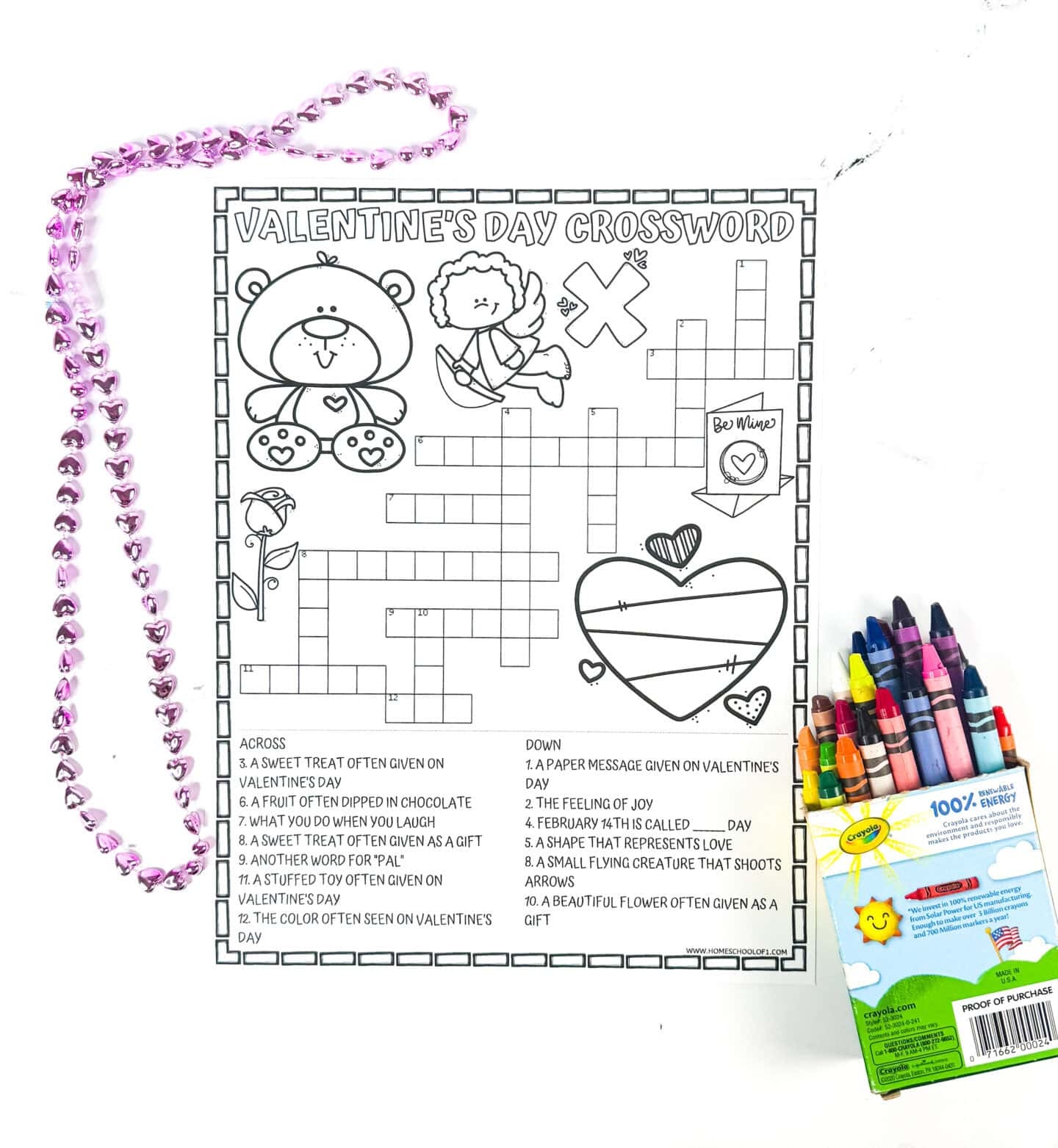 Free Valentine s Day Crossword Puzzle Printable Free Valentine s Day Crossword Puzzle Printable