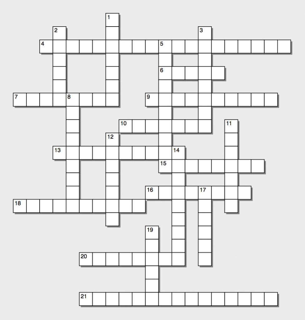 French Crossword Puzzles Printable
