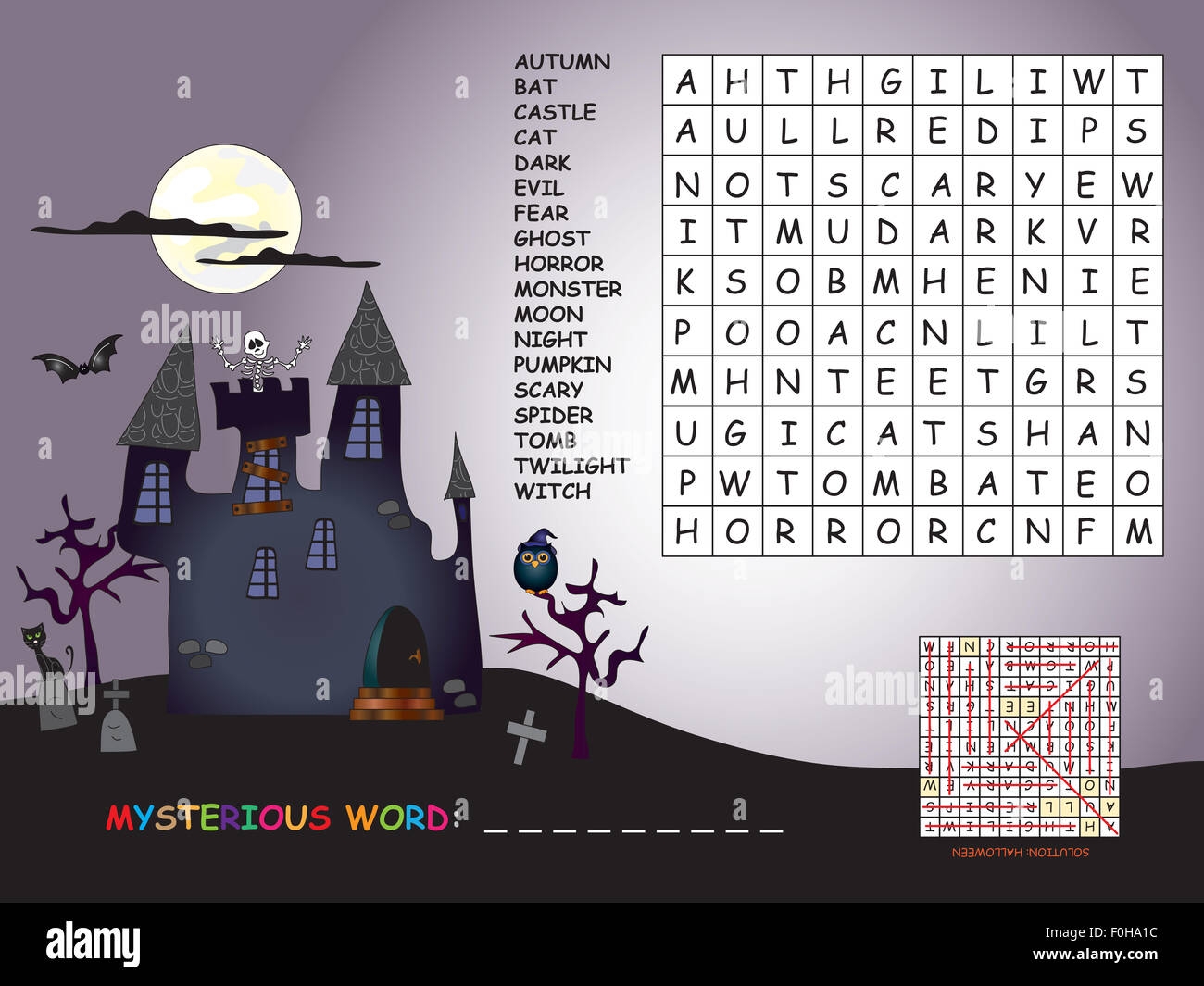 Game Children Halloween Find Words Hi res Stock Photography And Images Alamy Game Children Halloween Find Words Hi res Stock Photography And Images Alamy