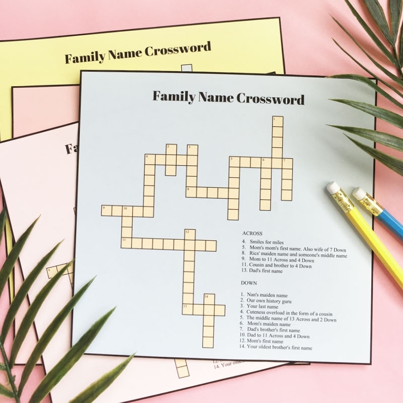 Games For Kids DIY Printable Crossword Puzzles Games For Kids DIY Printable Crossword Puzzles