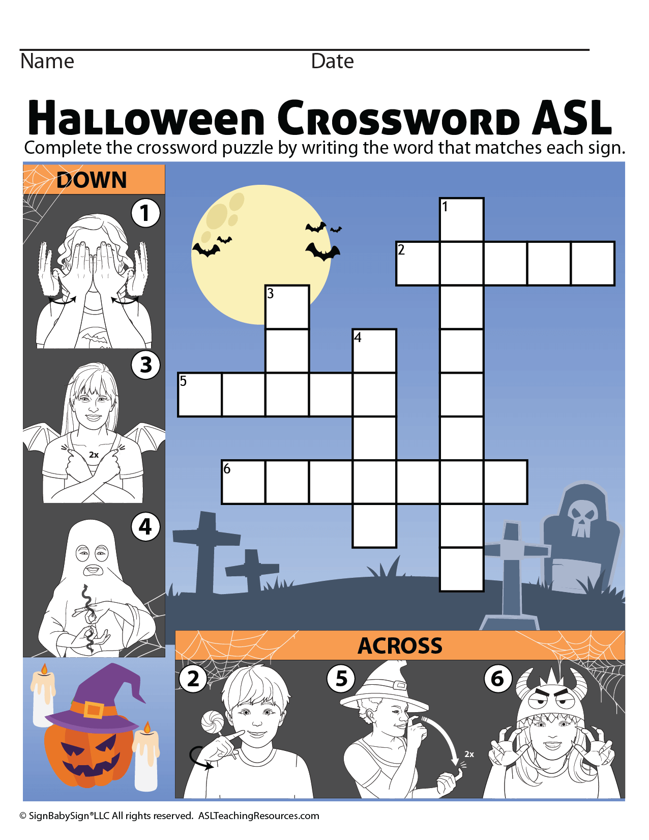 Halloween Printable Crossword Puzzles Halloween Printable Crossword Puzzles