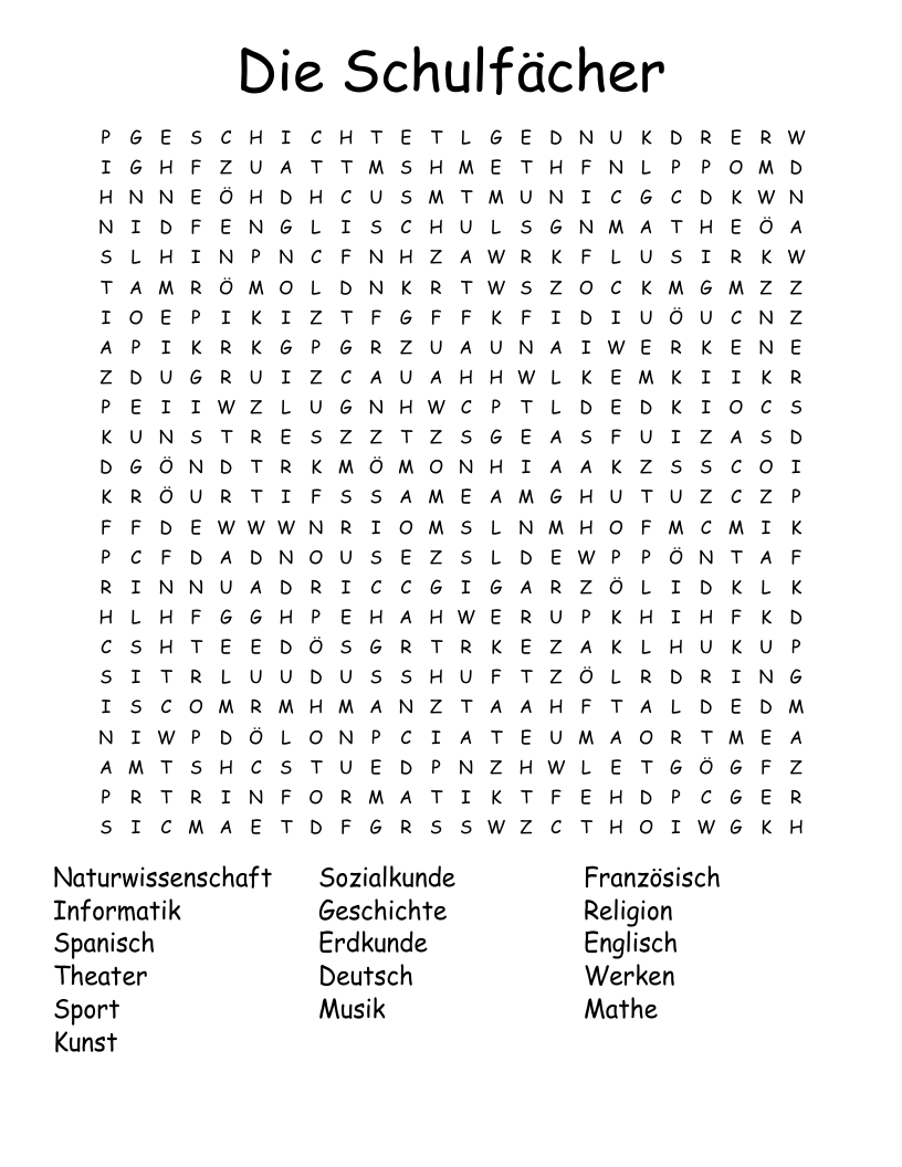 German Language Crosswords Word Searches Bingo Cards WordMint German Language Crosswords Word Searches Bingo Cards WordMint