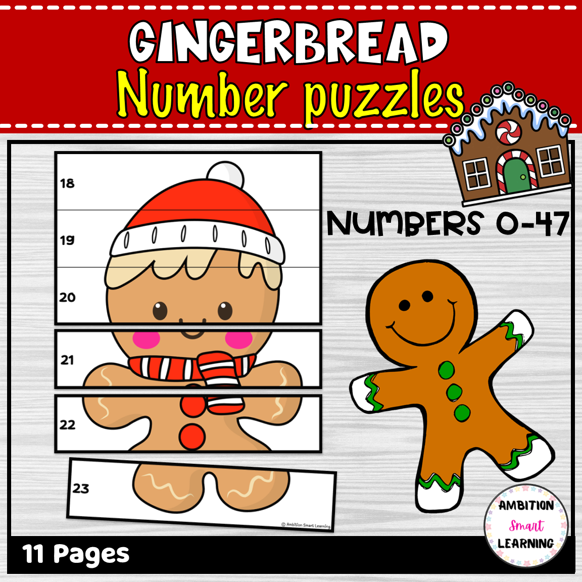 Gingerbread Activities Number Puzzles Counting To 47 Made By Teachers Gingerbread Activities Number Puzzles Counting To 47 Made By Teachers