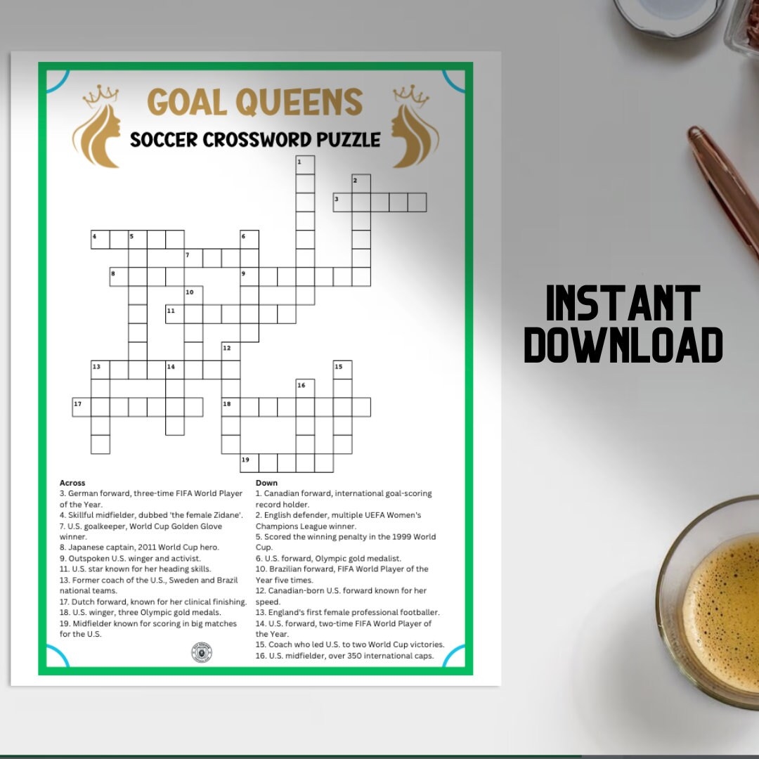 Goal Queens Soccer Crossword Puzzle Women s Soccer Trivia Crossword Printable NWSL Soccer Birthday Party Print Off Crossword Etsy Goal Queens Soccer Crossword Puzzle Women s Soccer Trivia Crossword Printable NWSL Soccer Birthday Party Print Off Crossword Etsy