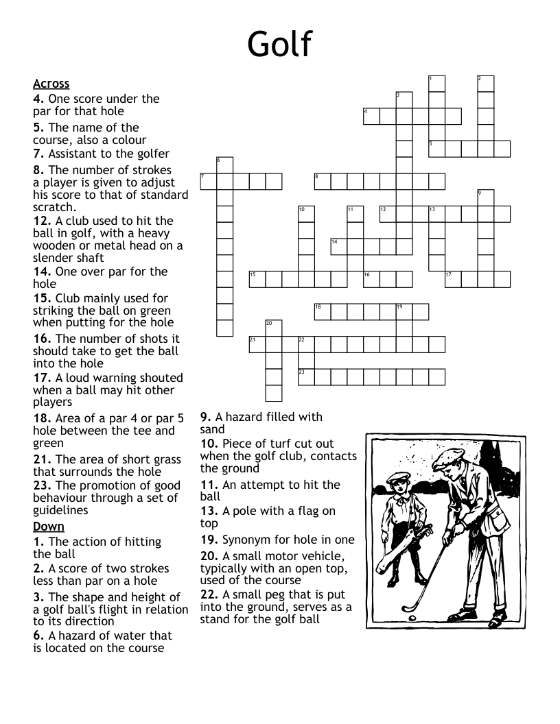 Golf Crosswords Word Searches Bingo Cards WordMint Golf Crosswords Word Searches Bingo Cards WordMint