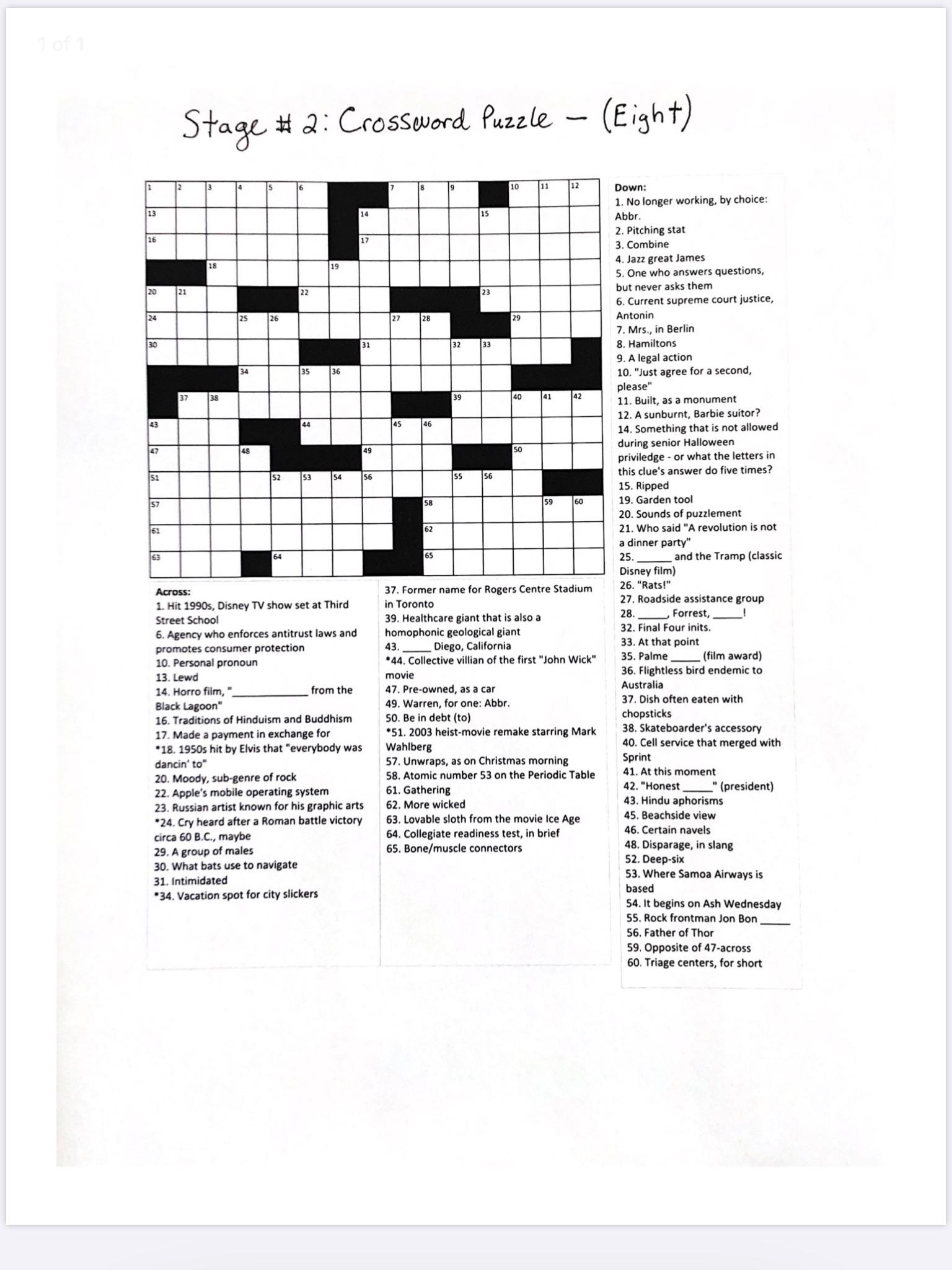 Got This Cross Word In Class Pretty Hard But Fun Edits Errors 14 Across Should Read Horror Film 14 Down Should Be Privilege Lmk What Answers You Get R crossword Got This Cross Word In Class Pretty Hard But Fun Edits Errors 14 Across Should Read Horror Film 14 Down Should Be Privilege Lmk What Answers You Get R crossword