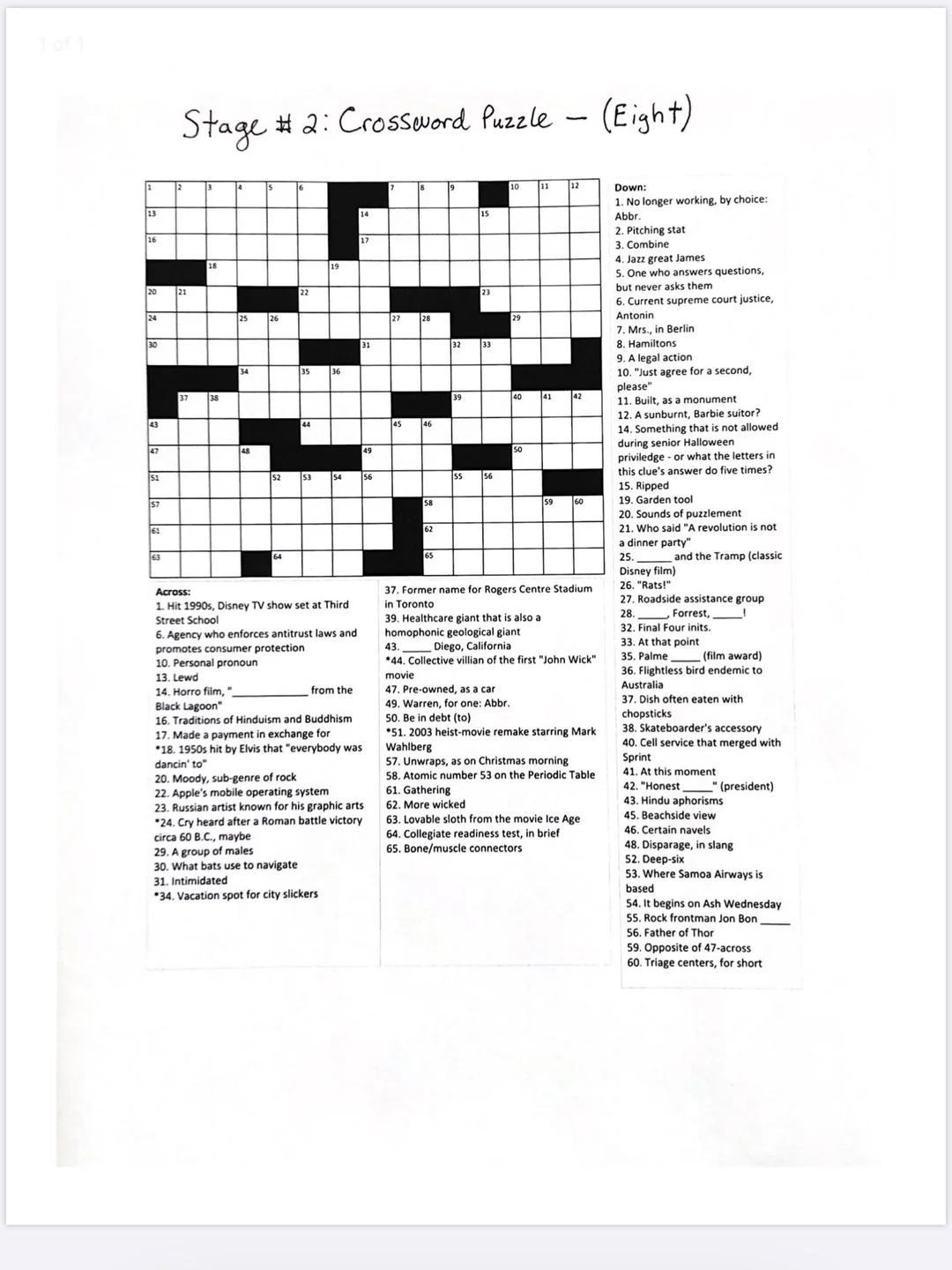 Got This Cross Word In Class Pretty Hard But Fun Edits Errors 14 Across Should Read Horror Film 14 Down Should Be Privilege Lmk What Answers You Get R crossword Got This Cross Word In Class Pretty Hard But Fun Edits Errors 14 Across Should Read Horror Film 14 Down Should Be Privilege Lmk What Answers You Get R crossword