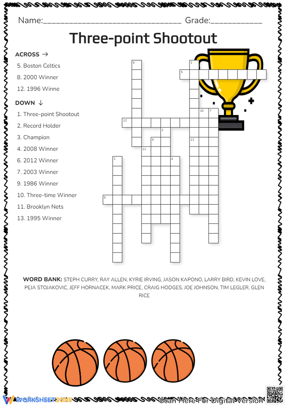 Grade 4 Sports Crossword Puzzles Worksheets 2025 Grade 4 Sports Crossword Puzzles Worksheets 2025