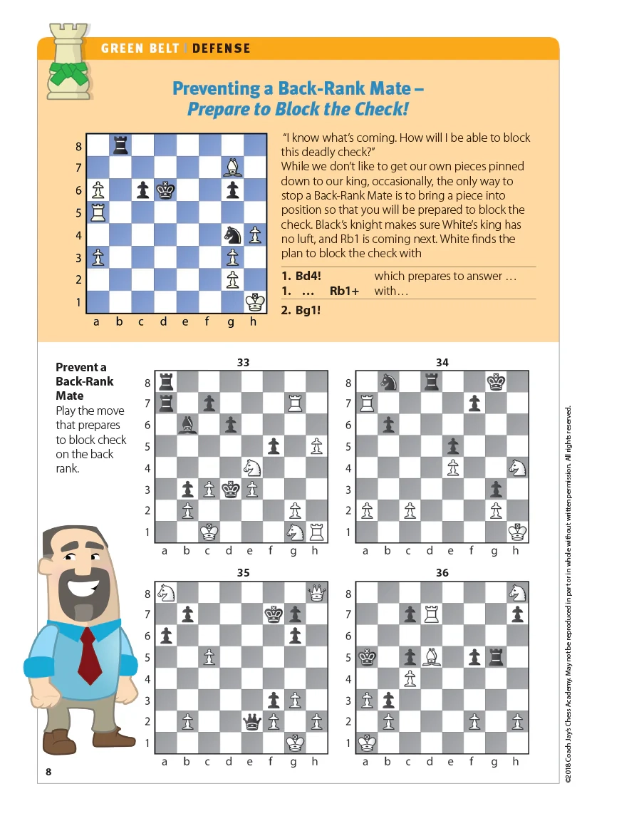 Green Belt Chess Puzzle Pack Coach Jay s Chess Academy Green Belt Chess Puzzle Pack Coach Jay s Chess Academy