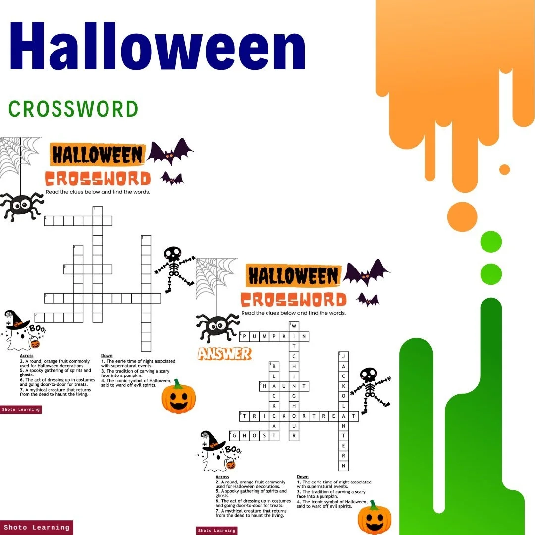 Halloween Crossword Trick Or Treat Fun Halloween Crossword Trick Or Treat Fun