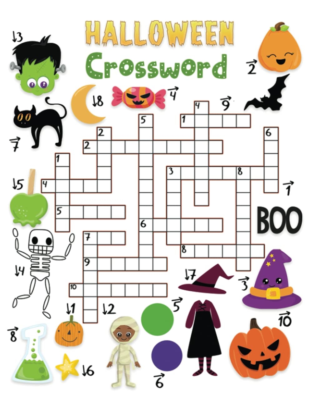 Halloween Crosswords Fun Halloween Themed Crosswords Puzzle Activity Book Kiddo Press Jane 9798536010112 Amazon Books Halloween Crosswords Fun Halloween Themed Crosswords Puzzle Activity Book Kiddo Press Jane 9798536010112 Amazon Books
