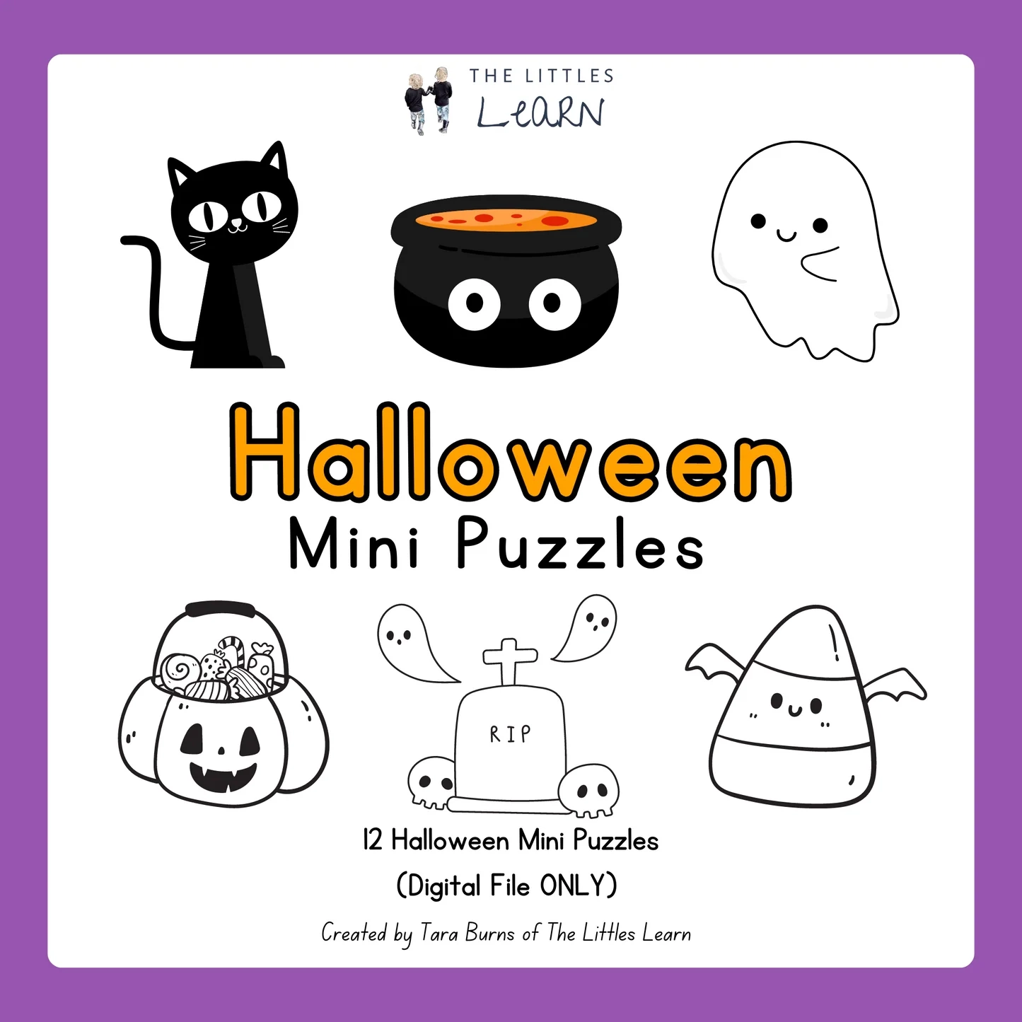 Halloween Mini Puzzles The Littles Learn Halloween Mini Puzzles The Littles Learn