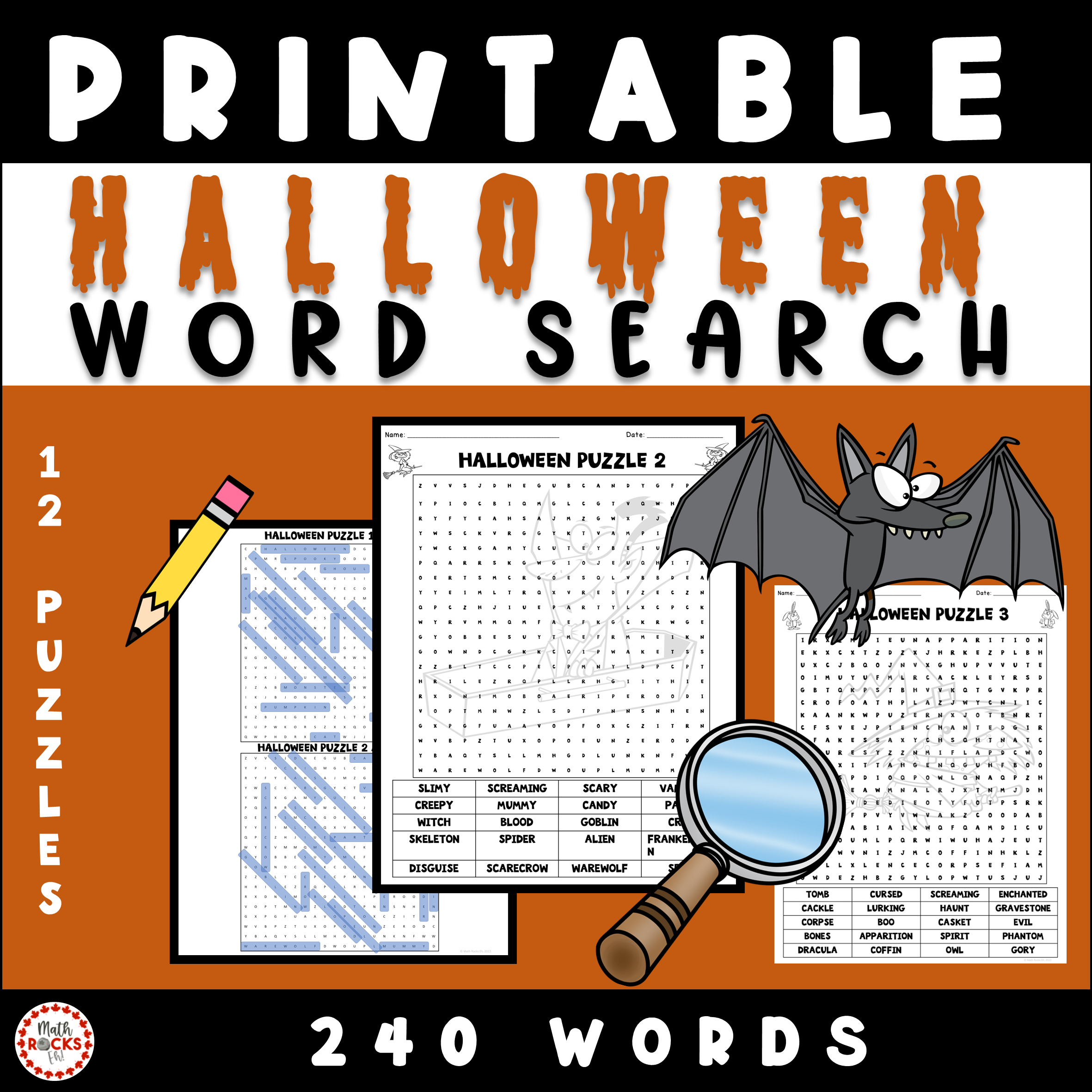 Halloween Word Search Activity Printable Halloween Vocabulary Halloween Word Search Activity Printable Halloween Vocabulary