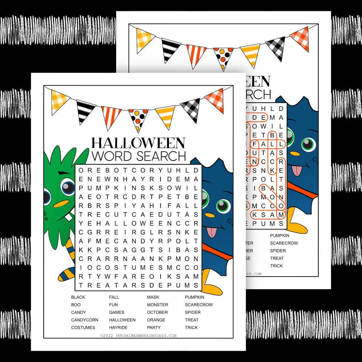 Halloween Word Puzzles Printable Halloween Word Puzzles Printable
