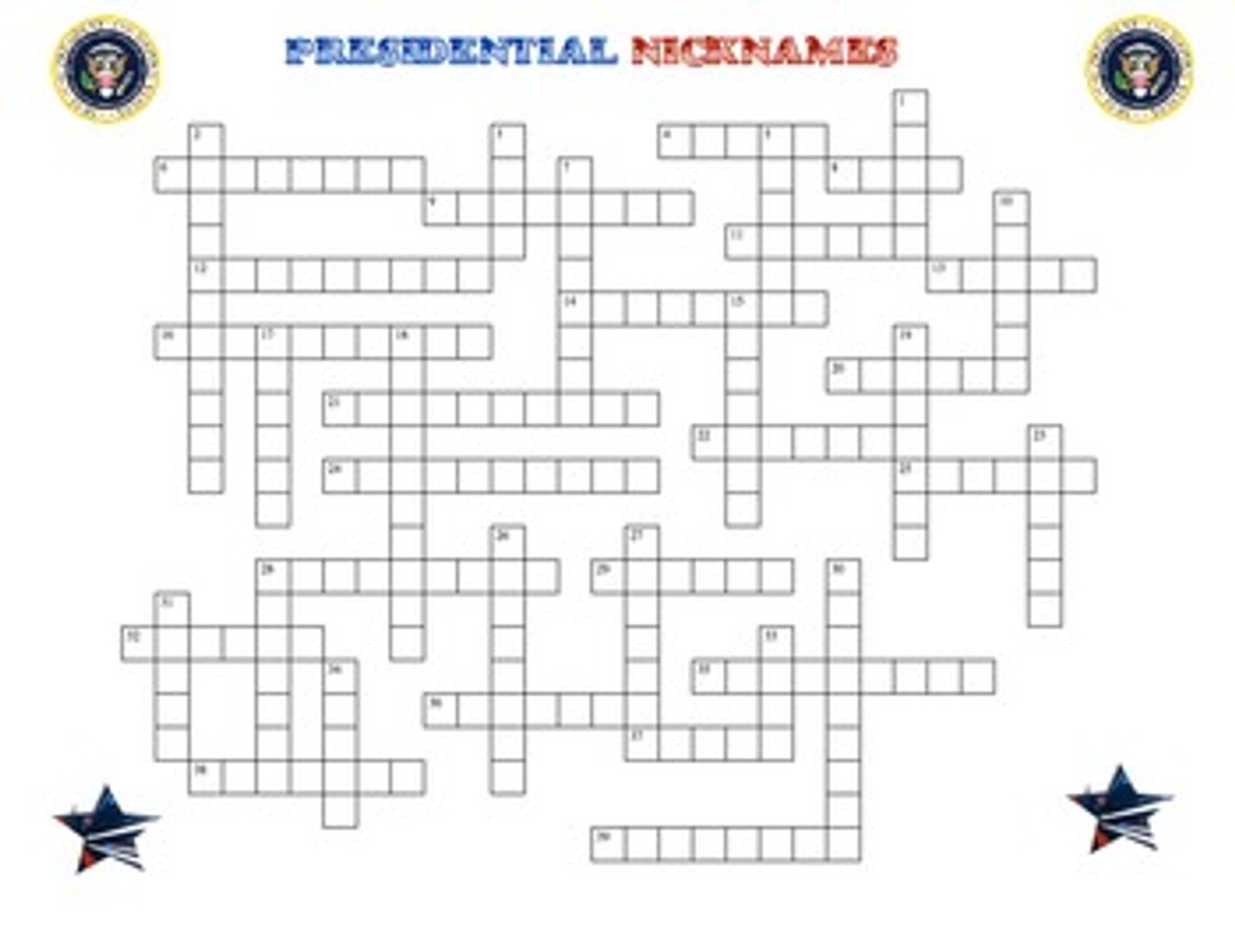 Hands On History U S President And Nicknames Puzzle Crossword And Flashcards Hands On History U S President And Nicknames Puzzle Crossword And Flashcards