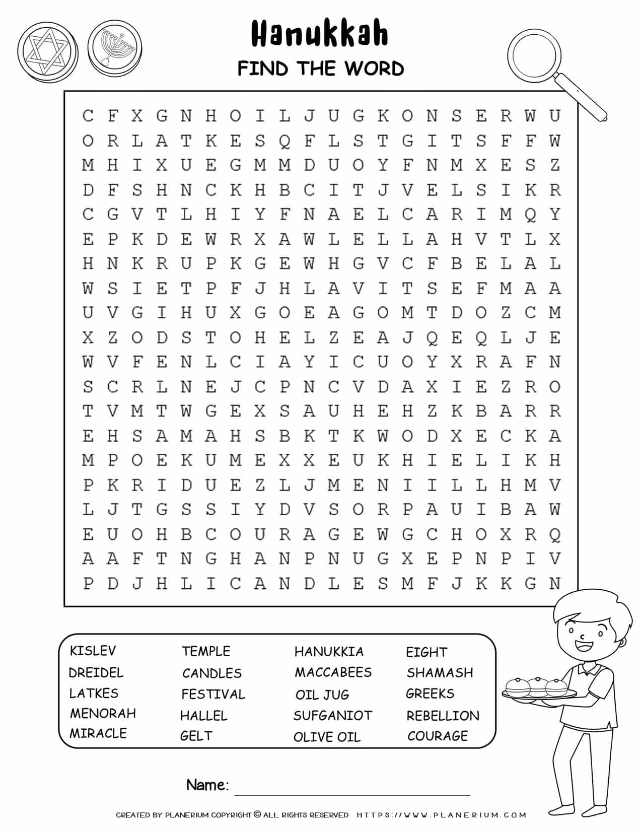 Hanukkah Word Search Puzzle For Kids FREE Printable Planerium Hanukkah Word Search Puzzle For Kids FREE Printable Planerium