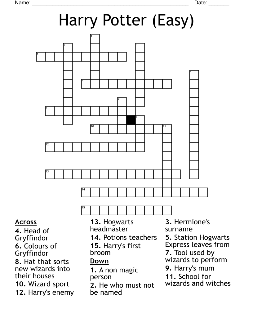 Printable Beginner Crossword Puzzles Printable Beginner Crossword Puzzles
