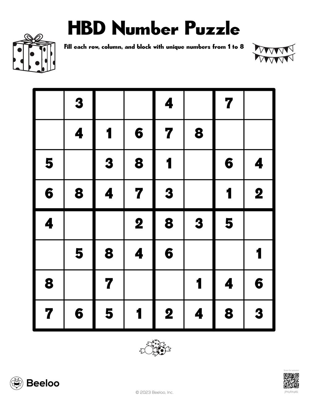 HBD Number Puzzle Beeloo Printable Crafts And Activities For Kids HBD Number Puzzle Beeloo Printable Crafts And Activities For Kids
