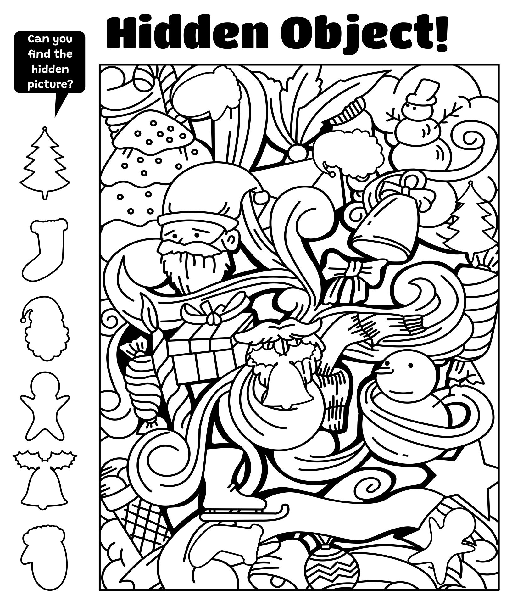 Hidden Object Printable Puzzles Hidden Object Printable Puzzles
