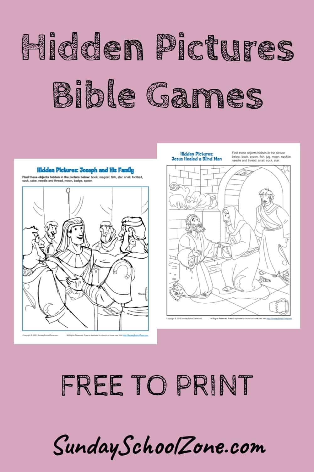 Hidden Picture Bible Activities For Children On Sunday School Zone Hidden Picture Bible Activities For Children On Sunday School Zone