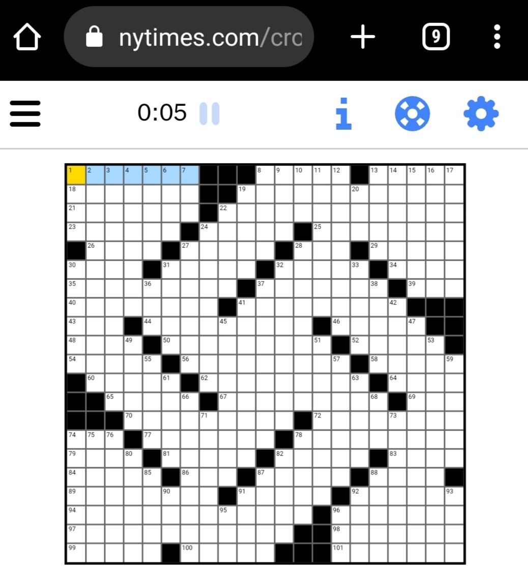 New York Times Printable Crossword Puzzles New York Times Printable Crossword Puzzles