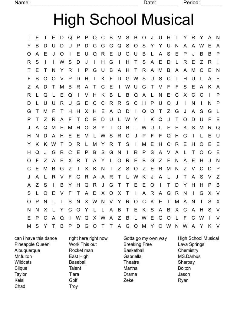 High School Crossword Puzzles Printable High School Crossword Puzzles Printable