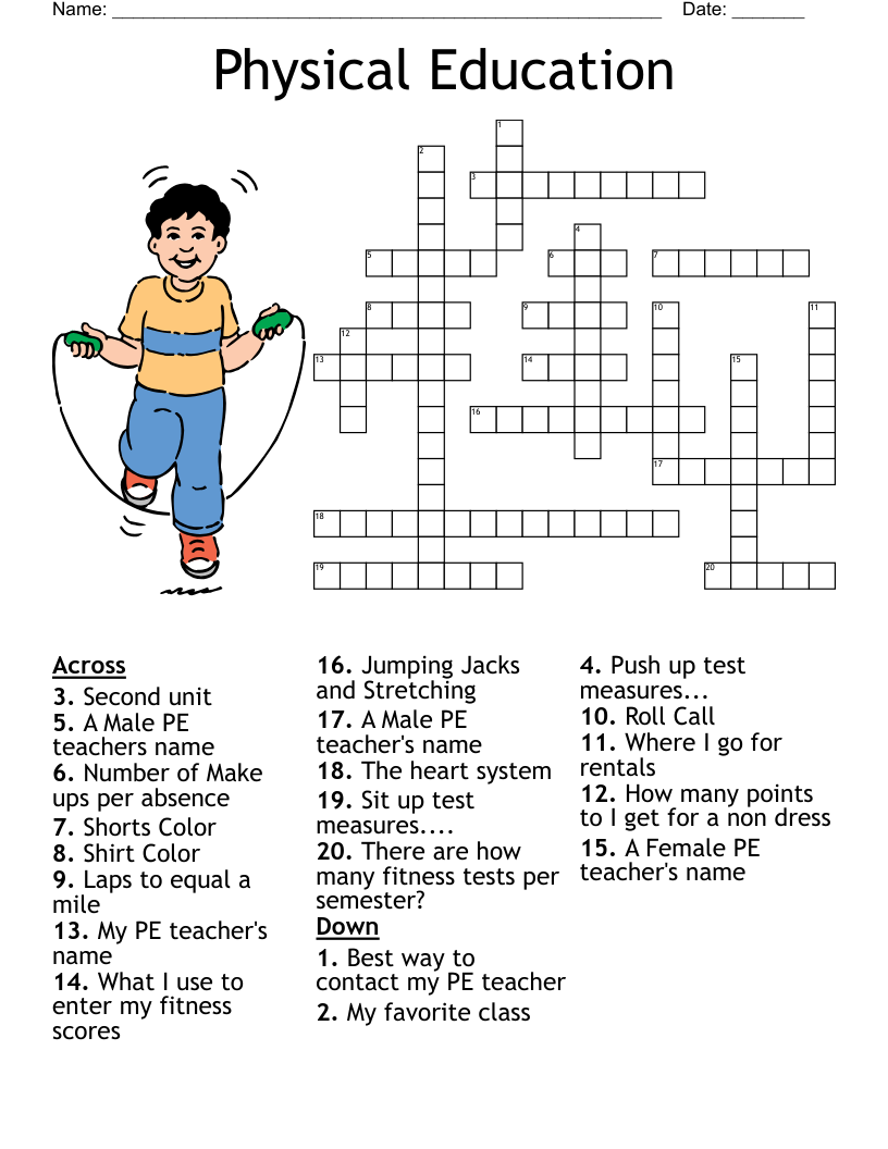 High School Study Skills Crossword WordMint