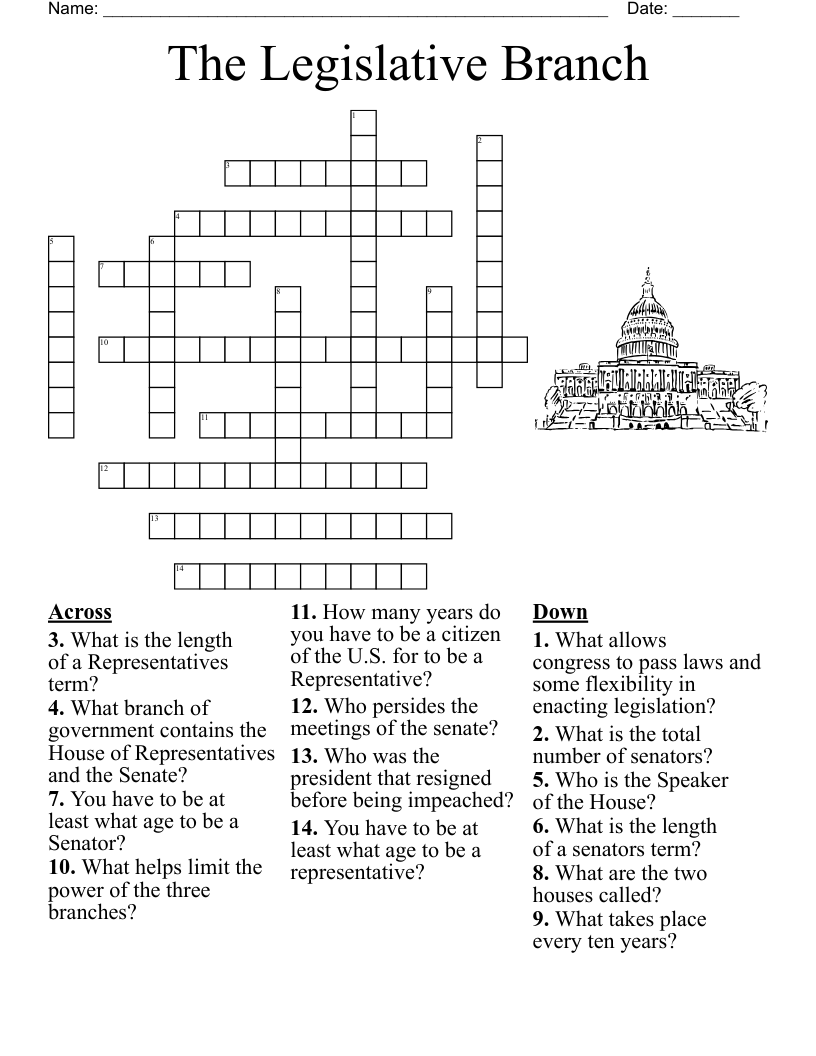 History Crossword Puzzle WordMint