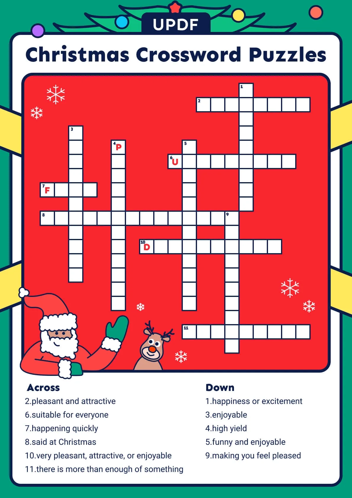 Christmas Crosswords Puzzles Printable Christmas Crosswords Puzzles Printable