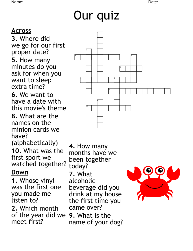 Horror Movies Crossword WordMint Horror Movies Crossword WordMint